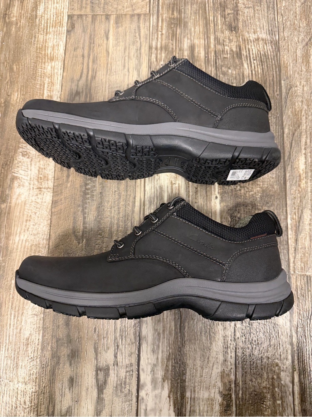 Clarks Men's Black Lace-Up Casual Oxford Size 9.5 - Picture 11 of 16